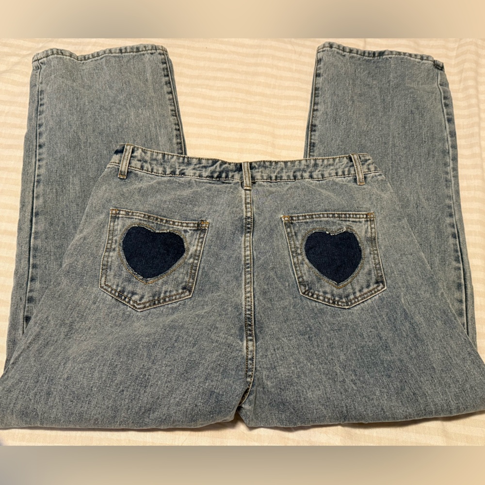 CIDER Heart on Pocket Jeans (XL)